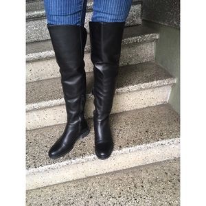 Cole Haan over the knee leather boots